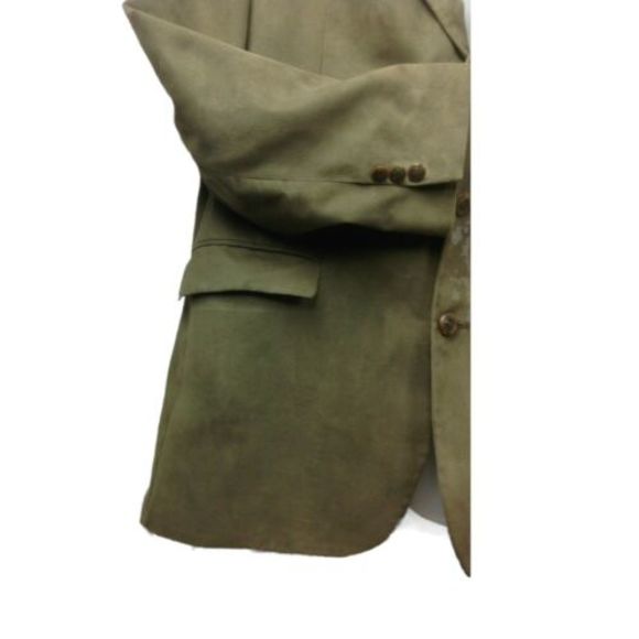 CHAPS RALPH LAUREN Blazer Jacket Microfiber Faux Brown Suede Mens Sz 42 - Picture 4 of 12